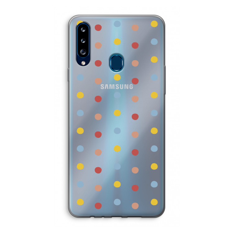 Bollen: Samsung Galaxy A20s Transparant Hoesje