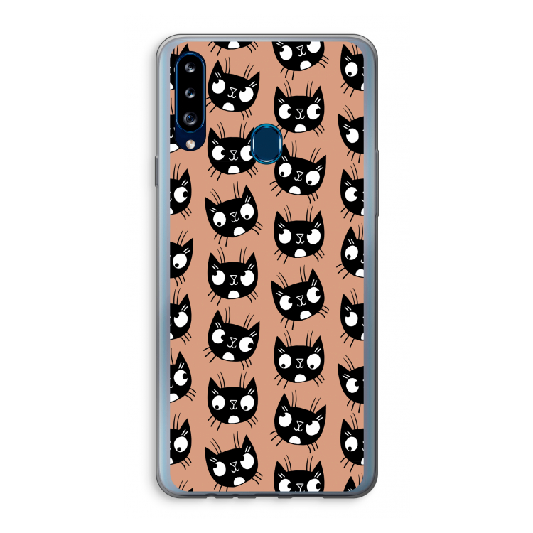 Kat: Samsung Galaxy A20s Transparant Hoesje