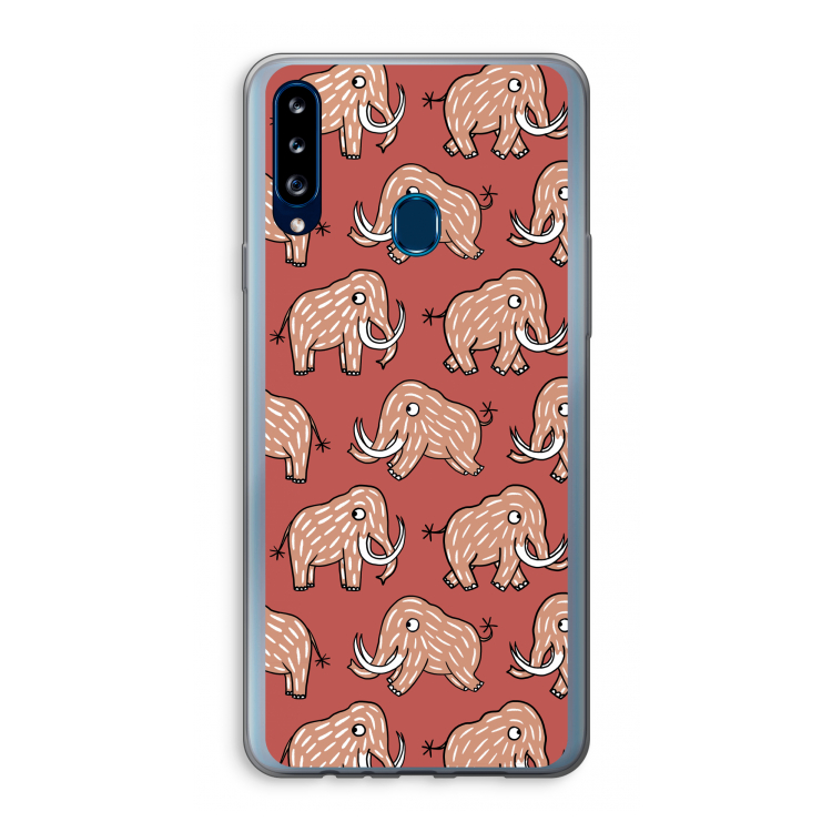 Mammoet: Samsung Galaxy A20s Transparant Hoesje