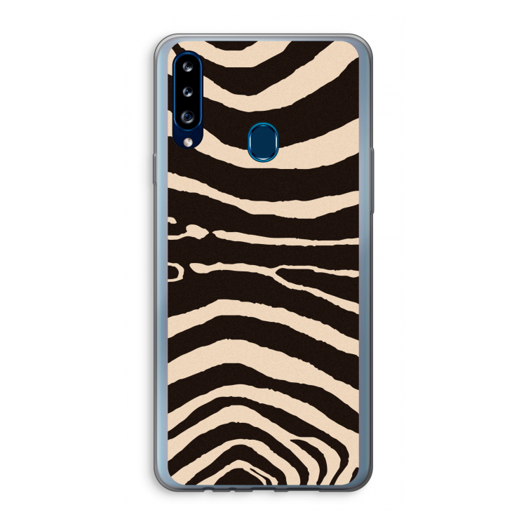 Arizona Zebra: Samsung Galaxy A20s Transparant Hoesje