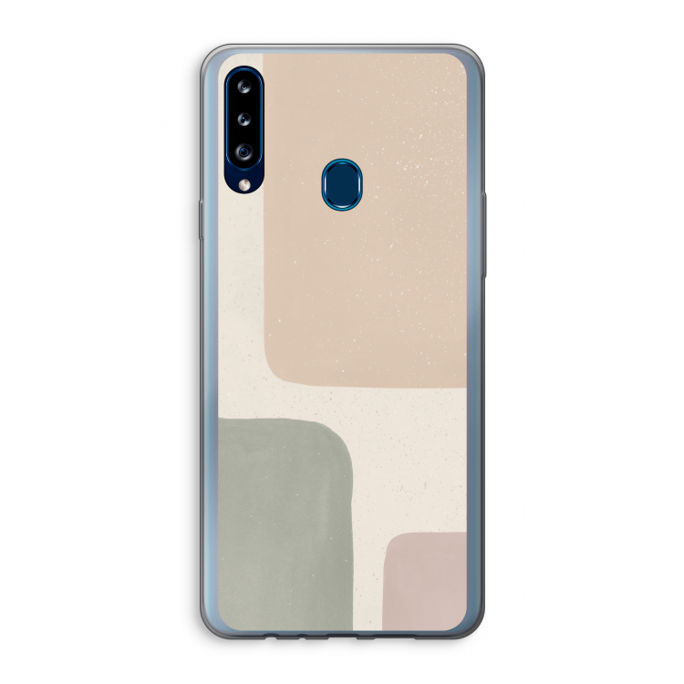 Geo #7: Samsung Galaxy A20s Transparant Hoesje
