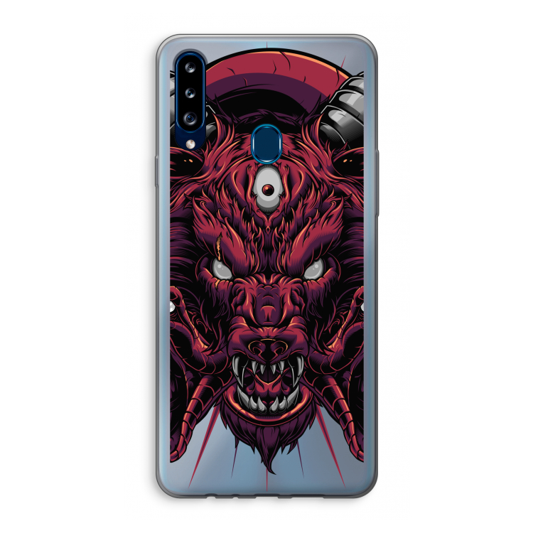 Hell Hound and Serpents: Samsung Galaxy A20s Transparant Hoesje