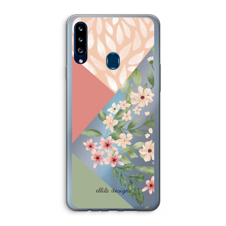 Sweet heaven geometrics: Samsung Galaxy A20s Transparant Hoesje