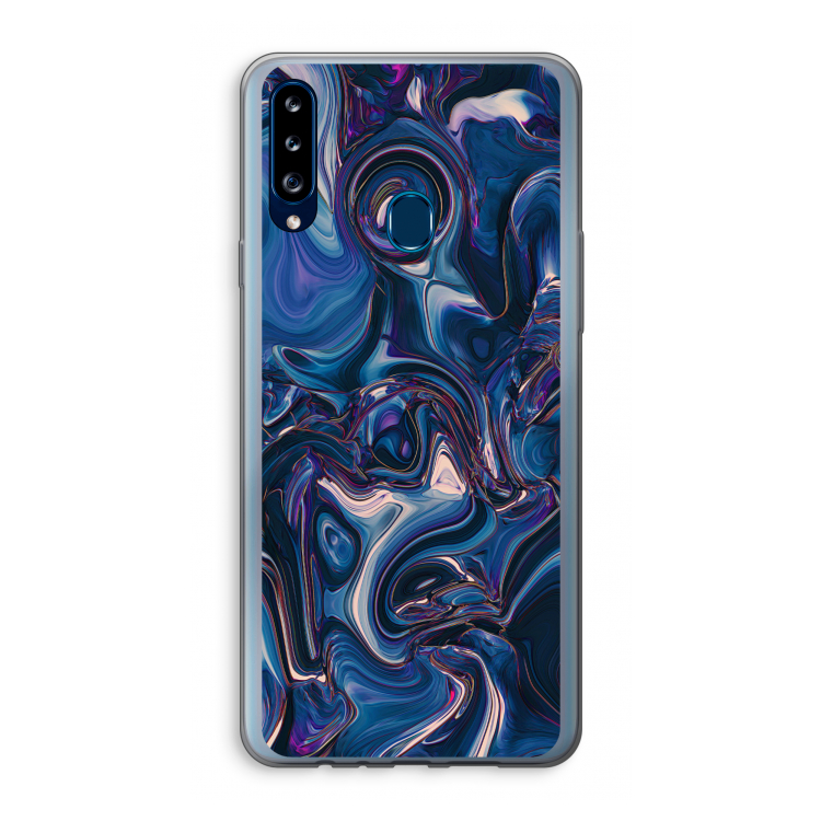 Mirrored Mirage: Samsung Galaxy A20s Transparant Hoesje