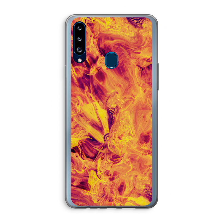 Eternal Fire: Samsung Galaxy A20s Transparant Hoesje