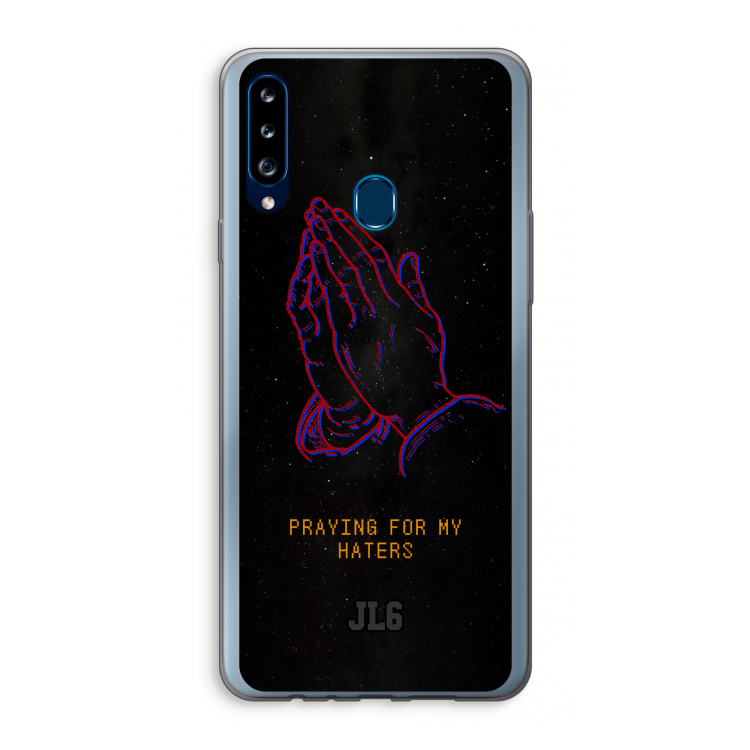 Praying For My Haters: Samsung Galaxy A20s Transparant Hoesje