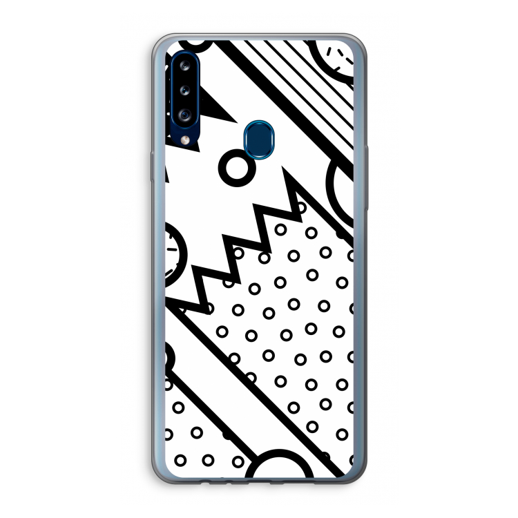 Pop Art #4: Samsung Galaxy A20s Transparant Hoesje