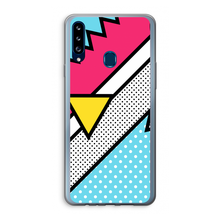 Pop Art #3: Samsung Galaxy A20s Transparant Hoesje