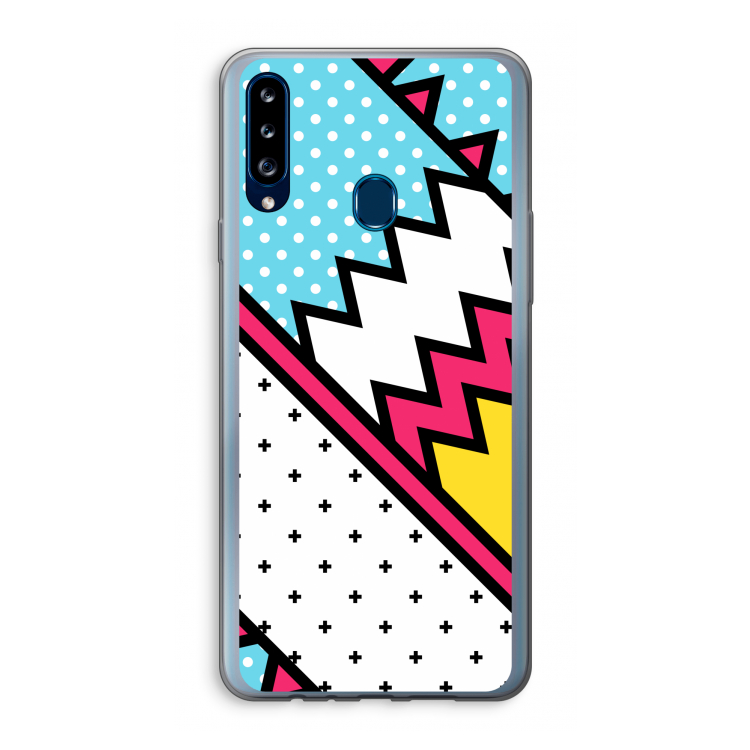 Pop Art #2: Samsung Galaxy A20s Transparant Hoesje