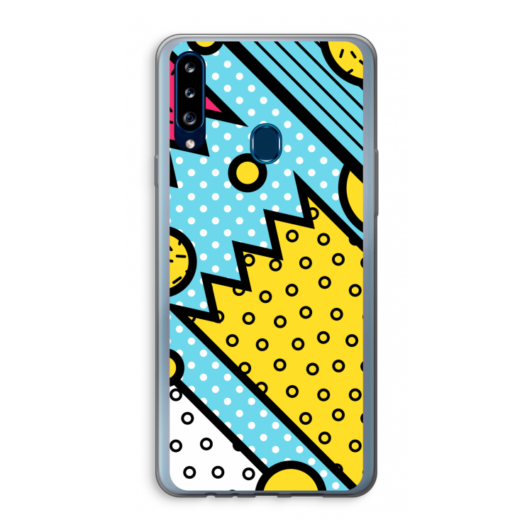 Pop Art #1: Samsung Galaxy A20s Transparant Hoesje