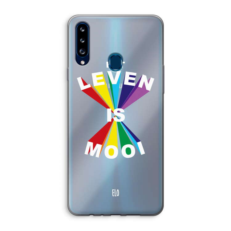 Het Leven Is Mooi: Samsung Galaxy A20s Transparant Hoesje