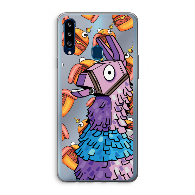 Loot Burger: Samsung Galaxy A20s Transparant Hoesje