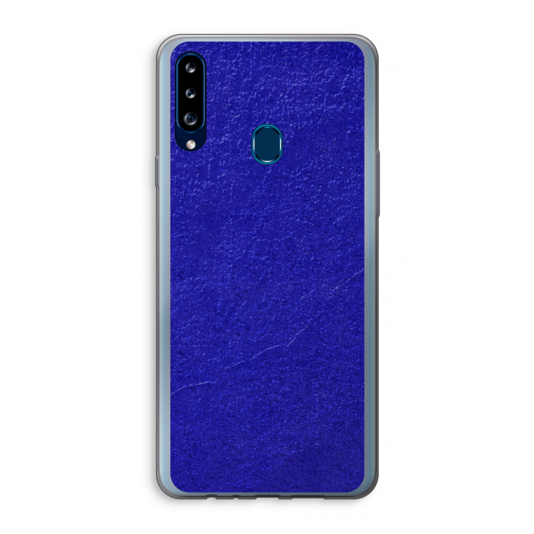 Majorelle Blue: Samsung Galaxy A20s Transparant Hoesje