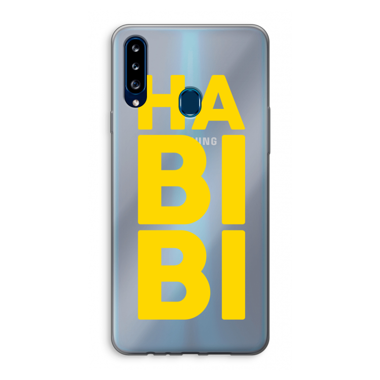 Habibi Majorelle : Samsung Galaxy A20s Transparant Hoesje