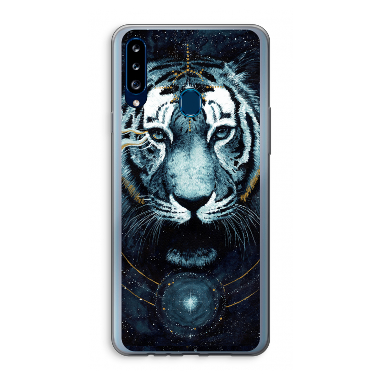 Darkness Tiger: Samsung Galaxy A20s Transparant Hoesje