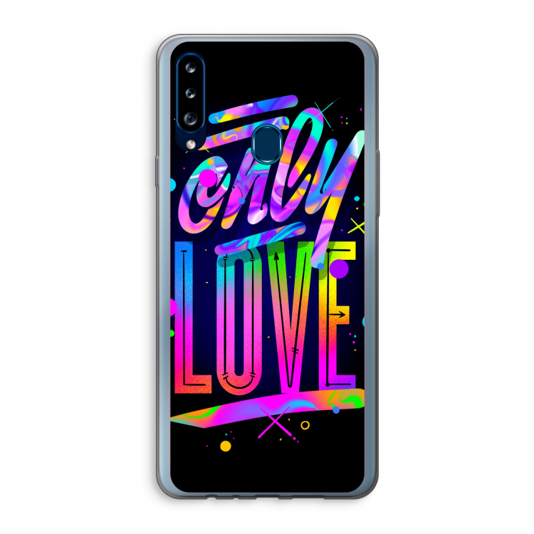 Only Love: Samsung Galaxy A20s Transparant Hoesje