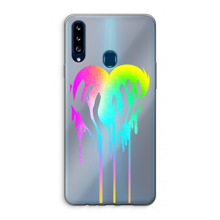Hold My Heart: Samsung Galaxy A20s Transparant Hoesje