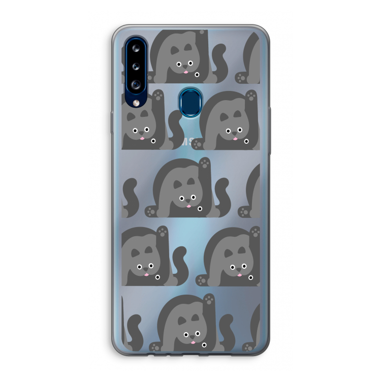 Cats: Samsung Galaxy A20s Transparant Hoesje