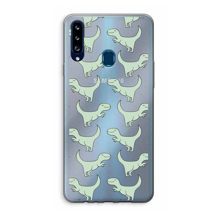 Dinos: Samsung Galaxy A20s Transparant Hoesje