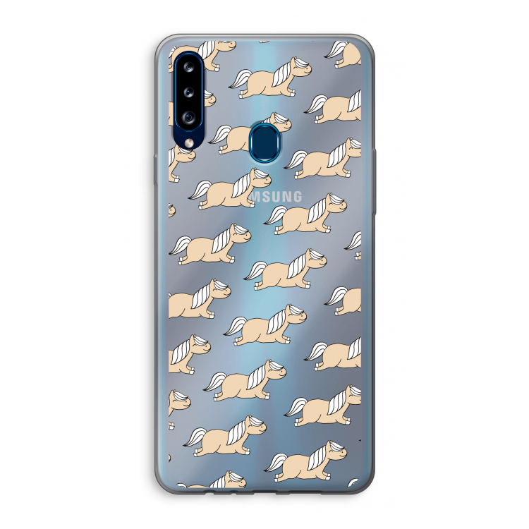 Ponys: Samsung Galaxy A20s Transparant Hoesje