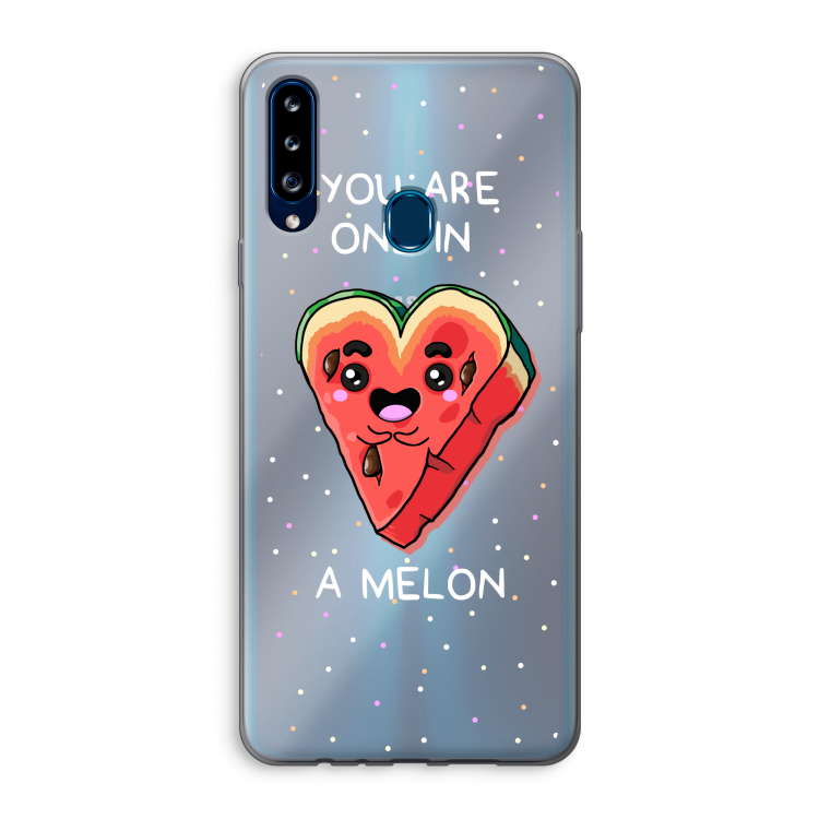 One In A Melon: Samsung Galaxy A20s Transparant Hoesje