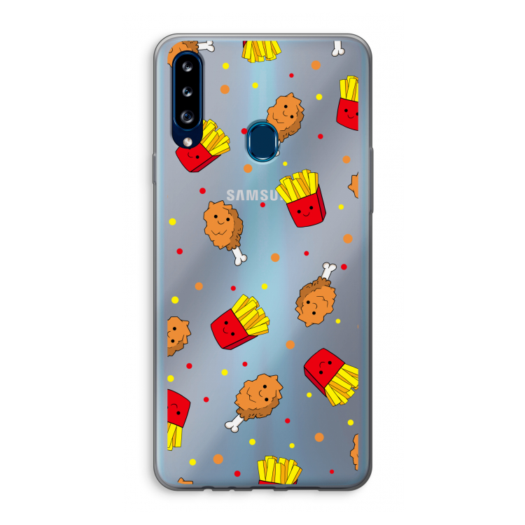 Chicken 'n Fries: Samsung Galaxy A20s Transparant Hoesje