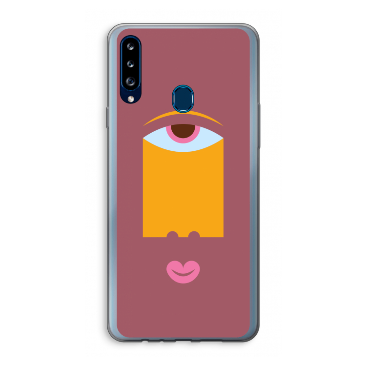 Mono V: Samsung Galaxy A20s Transparant Hoesje
