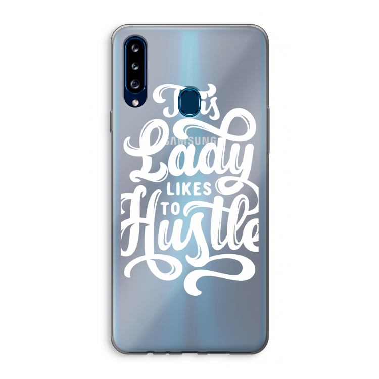 Hustle Lady: Samsung Galaxy A20s Transparant Hoesje