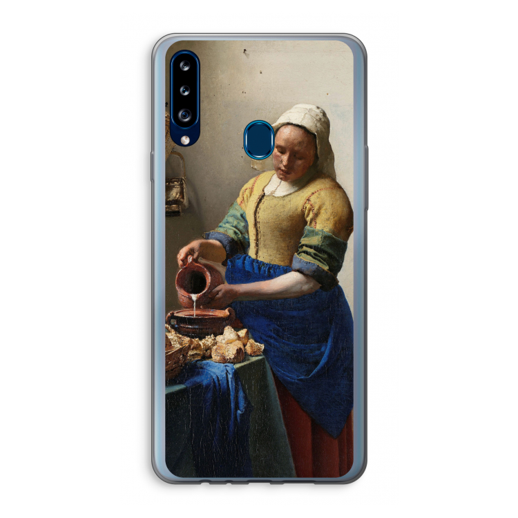 The Milkmaid: Samsung Galaxy A20s Transparant Hoesje