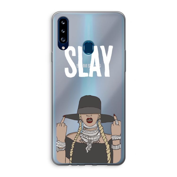 Slay All Day: Samsung Galaxy A20s Transparant Hoesje