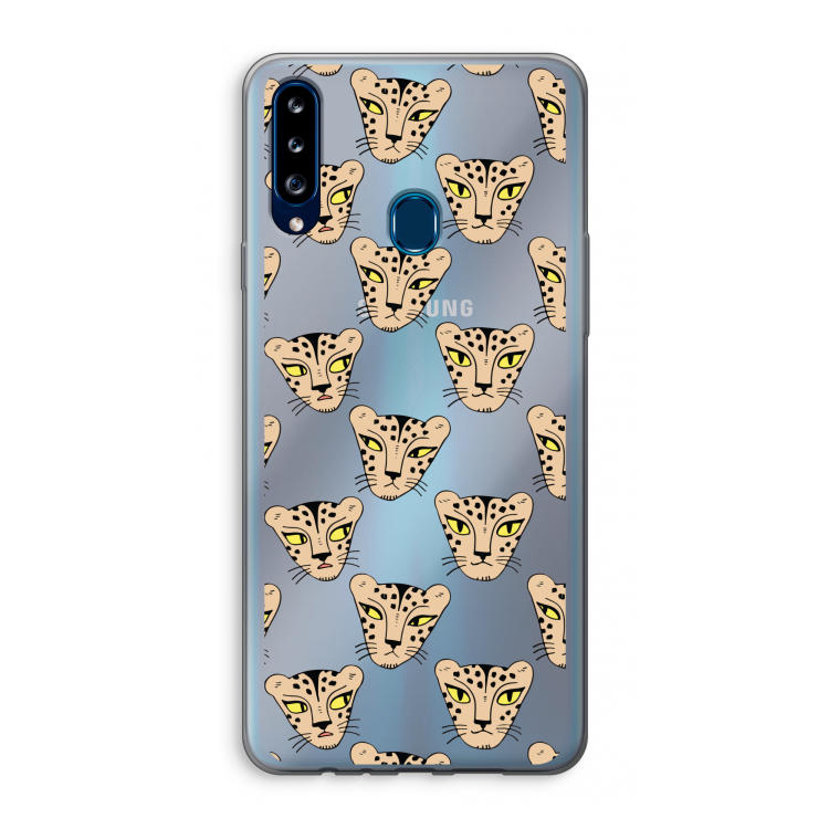 Tijger: Samsung Galaxy A20s Transparant Hoesje