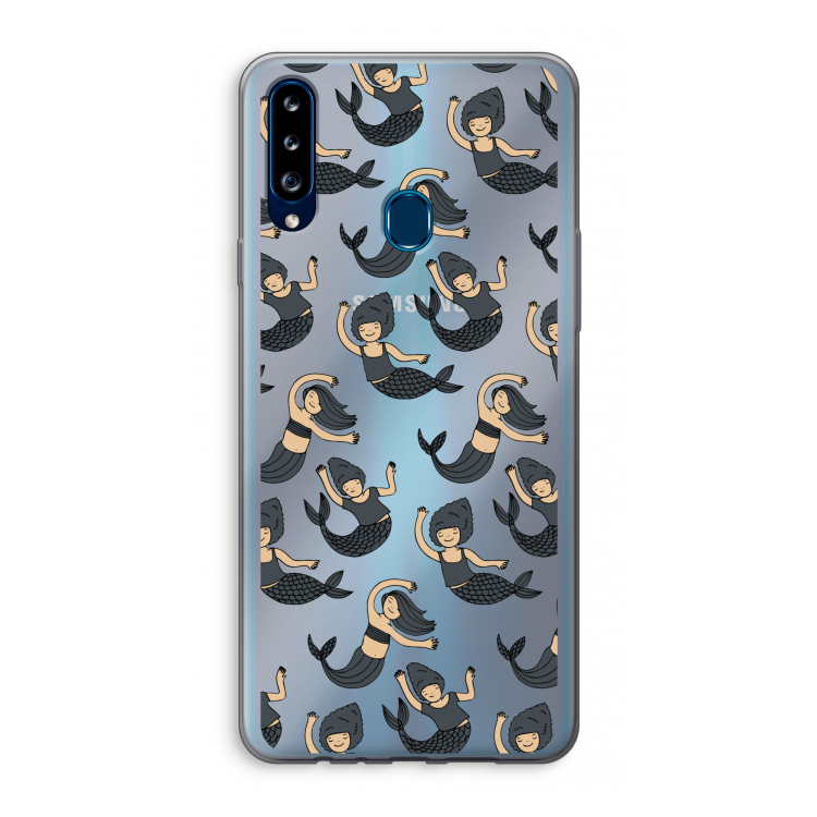 Zeemeermin: Samsung Galaxy A20s Transparant Hoesje