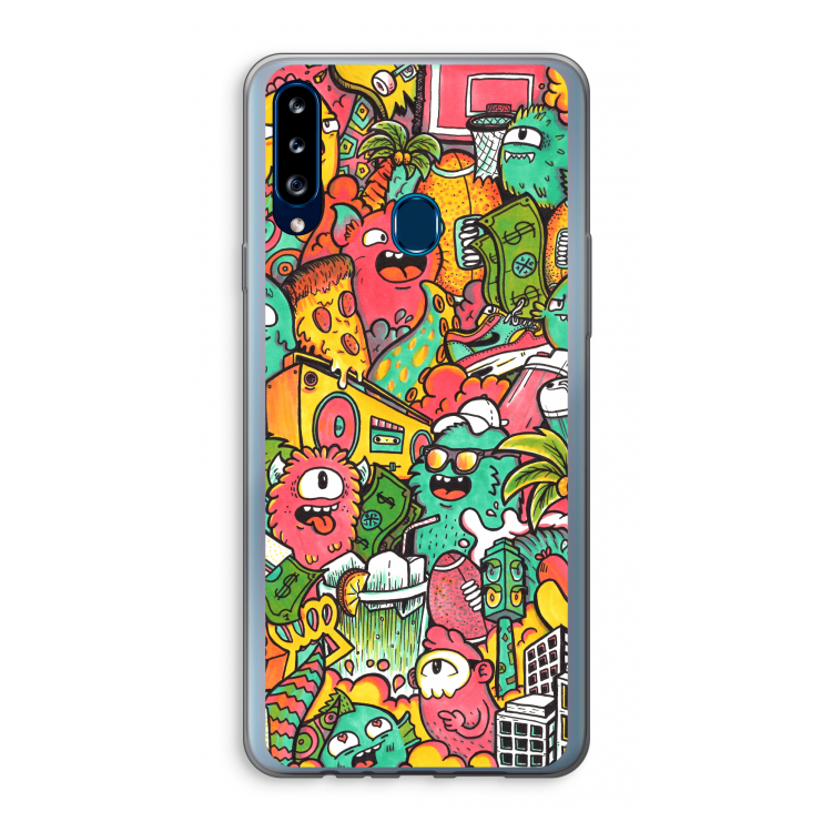 Vexx City: Samsung Galaxy A20s Transparant Hoesje