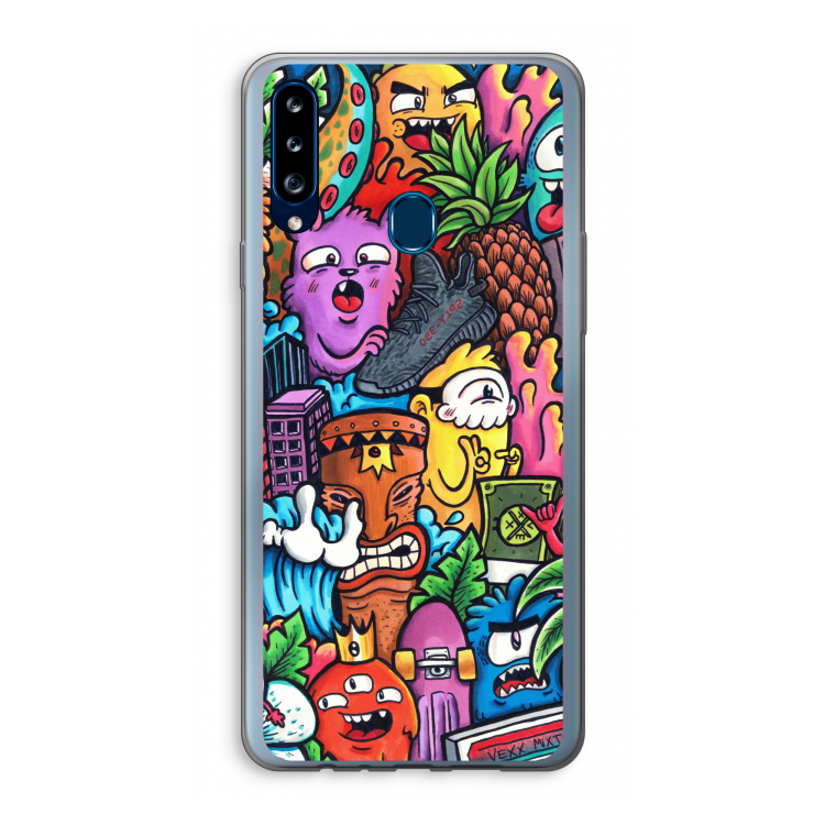 Vexx Mixtape: Samsung Galaxy A20s Transparant Hoesje