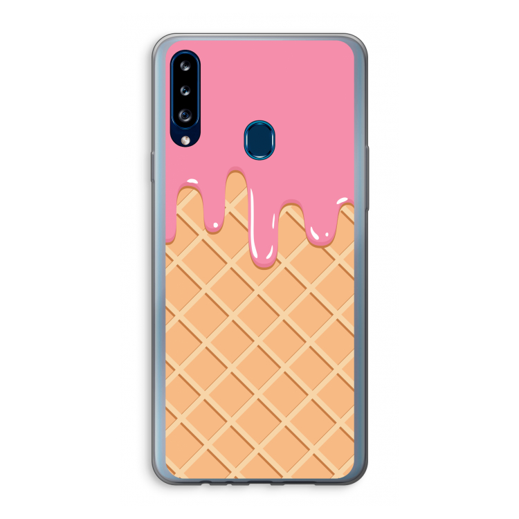 Ice cream: Samsung Galaxy A20s Transparant Hoesje