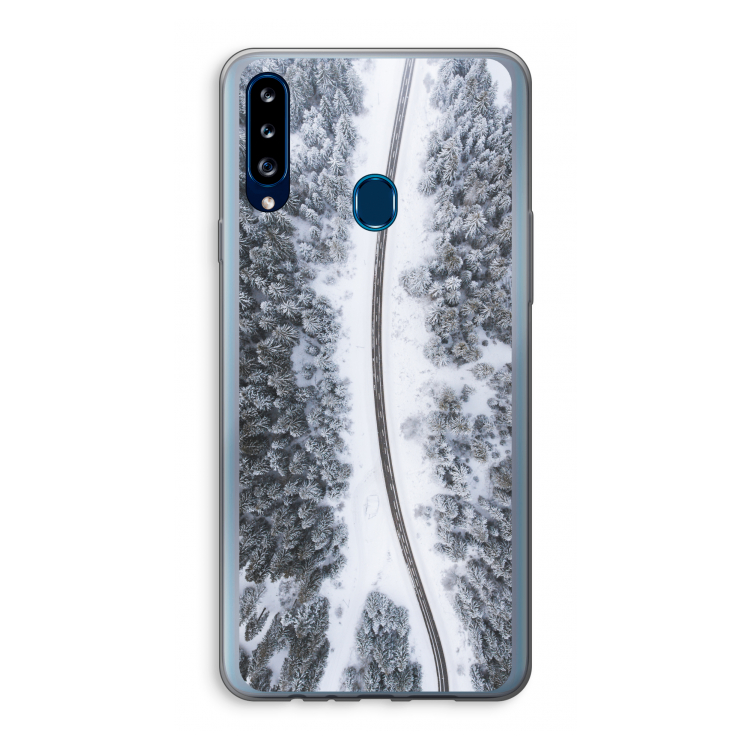 Snøfall: Samsung Galaxy A20s Transparant Hoesje