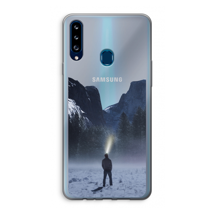 Wanderlust: Samsung Galaxy A20s Transparant Hoesje