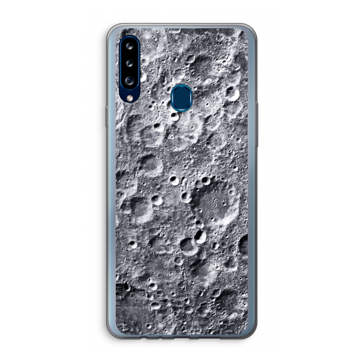 Maanlandschap: Samsung Galaxy A20s Transparant Hoesje