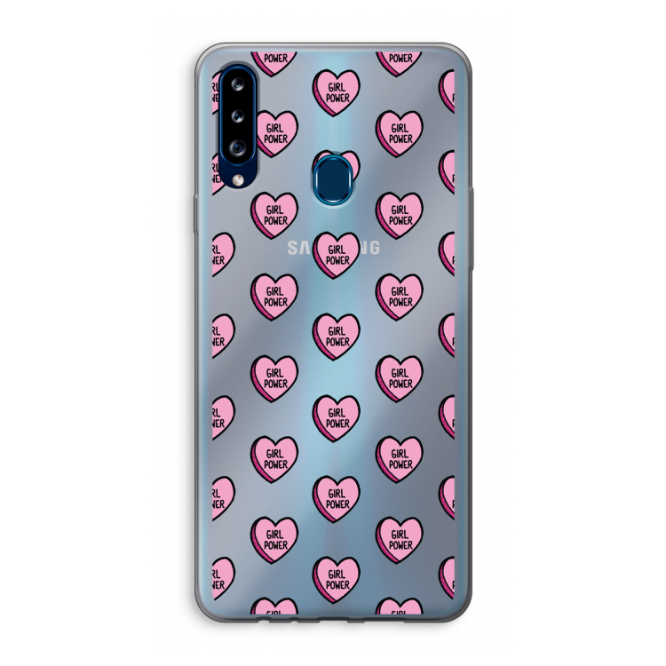 GIRL POWER: Samsung Galaxy A20s Transparant Hoesje