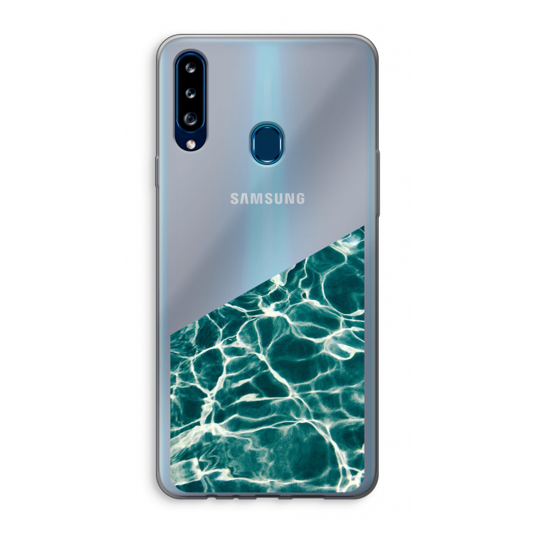 Weerkaatsing water: Samsung Galaxy A20s Transparant Hoesje