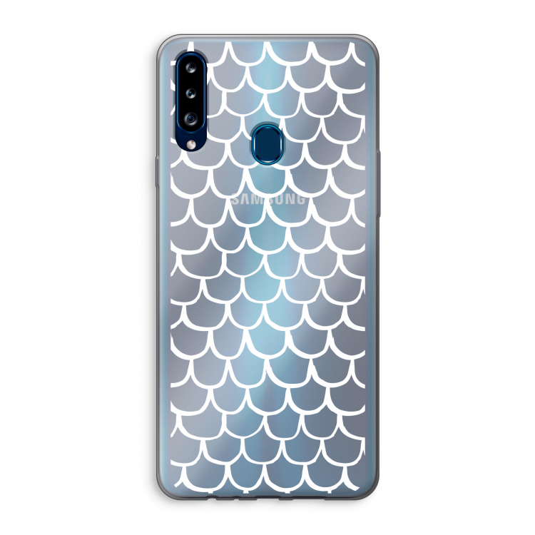 Dakpannetjes: Samsung Galaxy A20s Transparant Hoesje