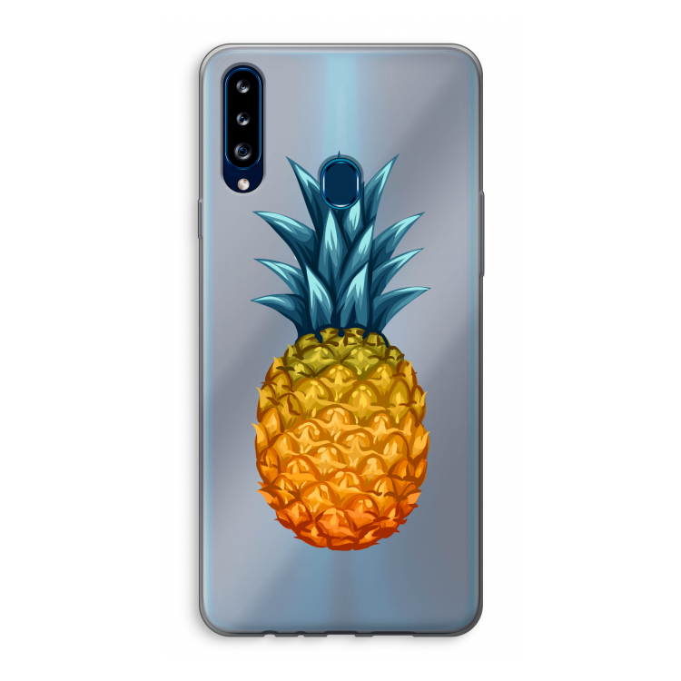 Grote ananas: Samsung Galaxy A20s Transparant Hoesje