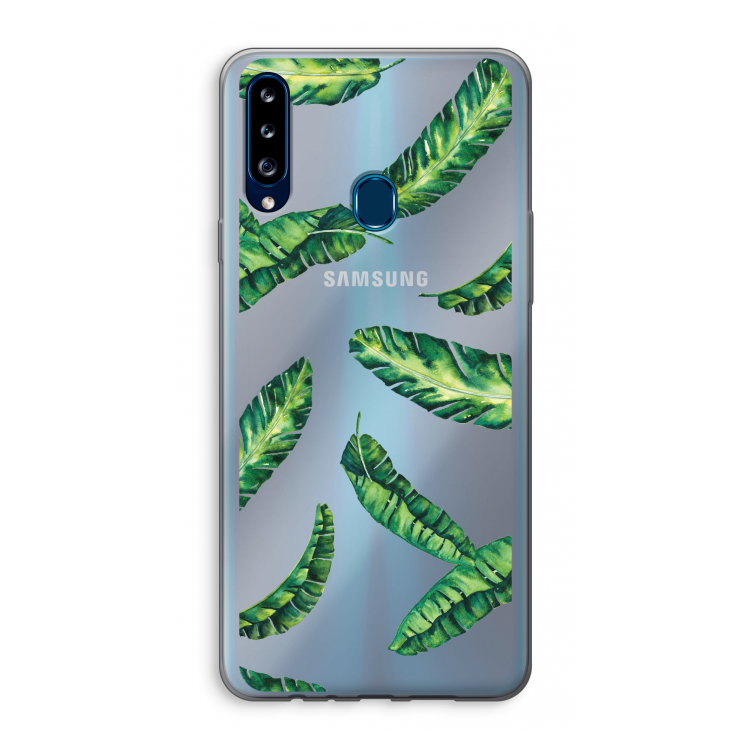 Lange bladeren: Samsung Galaxy A20s Transparant Hoesje