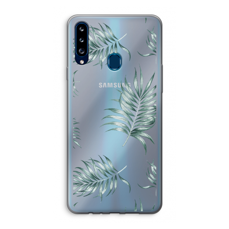 Simple leaves: Samsung Galaxy A20s Transparant Hoesje