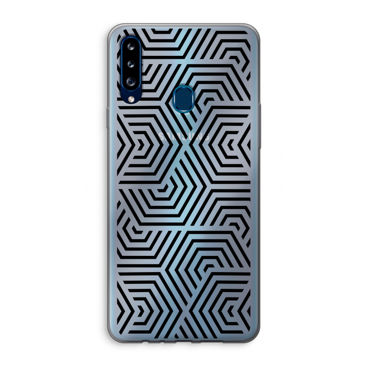 Magic pattern: Samsung Galaxy A20s Transparant Hoesje