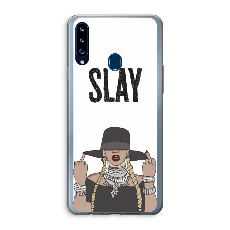Slay All Day: Samsung Galaxy A20s Transparant Hoesje