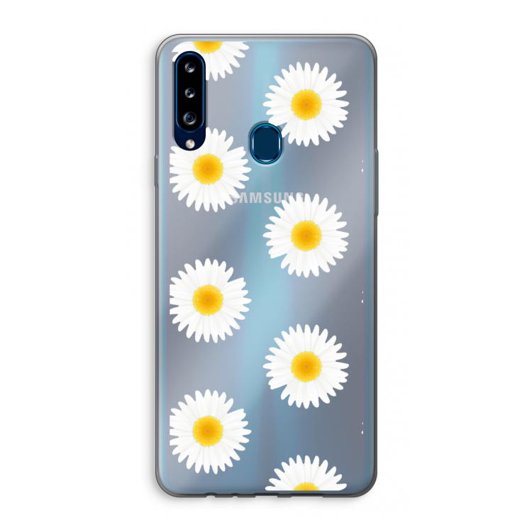 Margrietjes: Samsung Galaxy A20s Transparant Hoesje