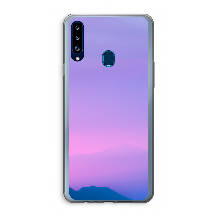Sunset pastel: Samsung Galaxy A20s Transparant Hoesje