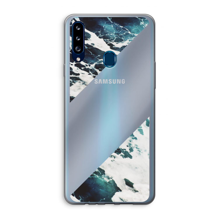 Golven: Samsung Galaxy A20s Transparant Hoesje