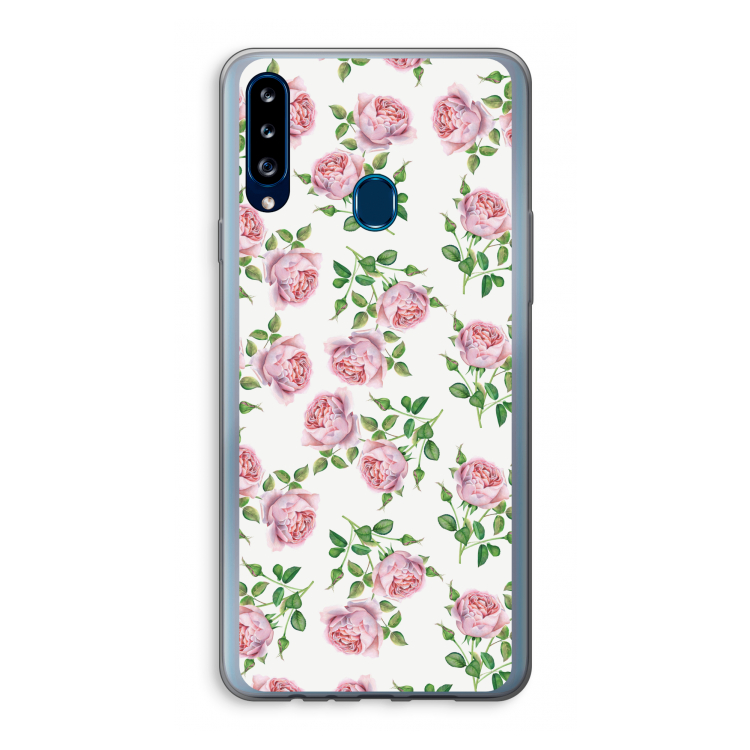 Kleine roosjes: Samsung Galaxy A20s Transparant Hoesje
